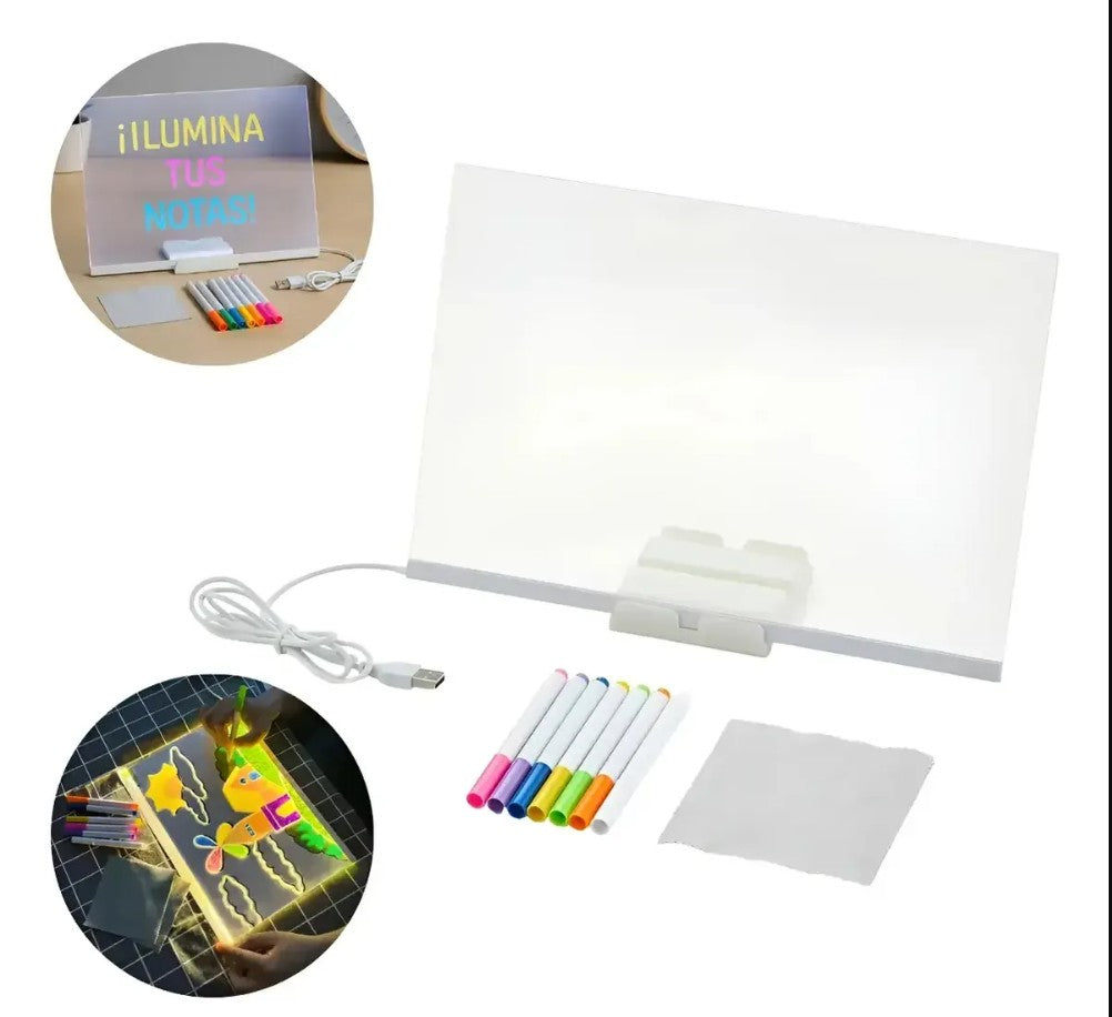 Pizarra Magica Con Luz Led